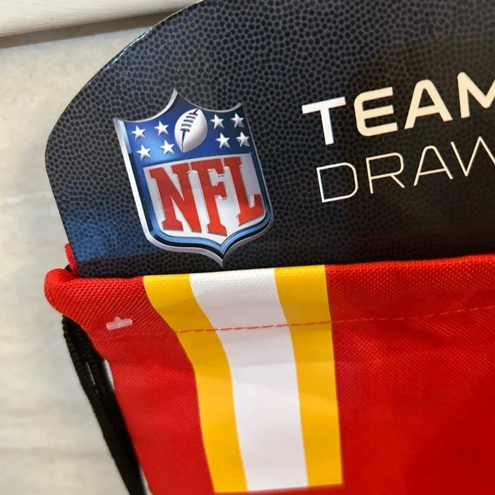 NFL Red and Gold Drawstring Bag New